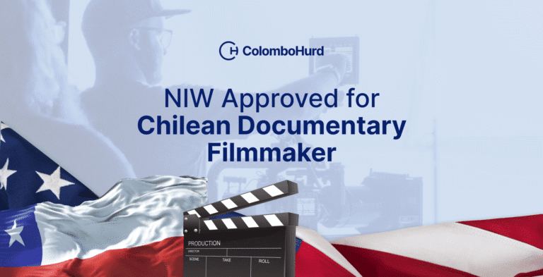 Documentary filmmaker secures NIW for creative professionals